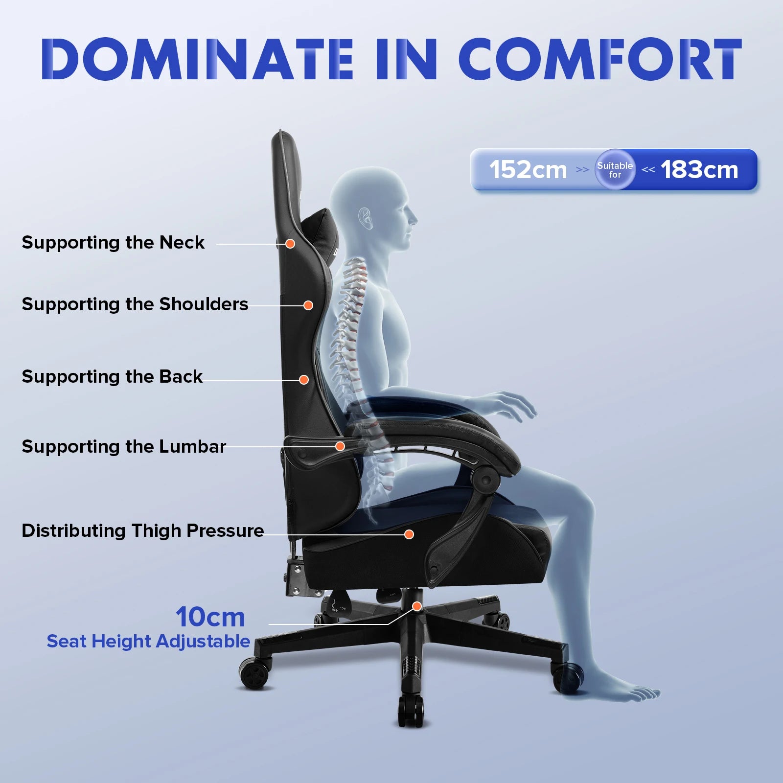 Habitual Racer Ergonomic Chair