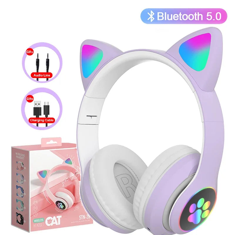 KittyGlow Bluetooth Headphones
