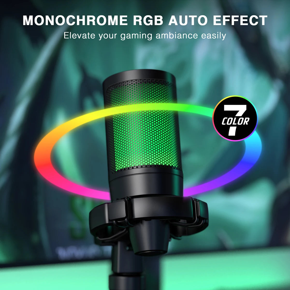 AmpliGame Voice RGB Studio Microphone