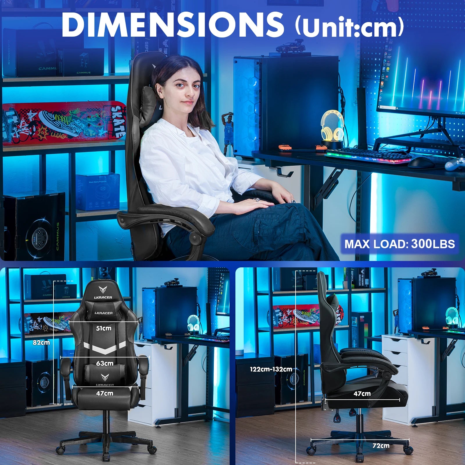 Habitual Racer Ergonomic Chair