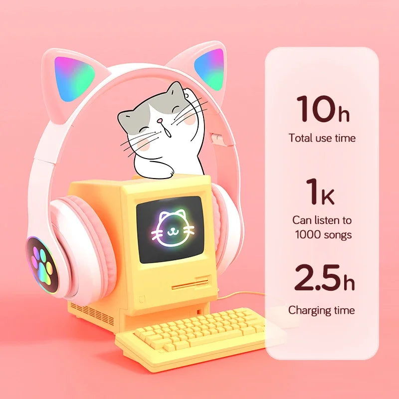 KittyGlow Bluetooth Headphones