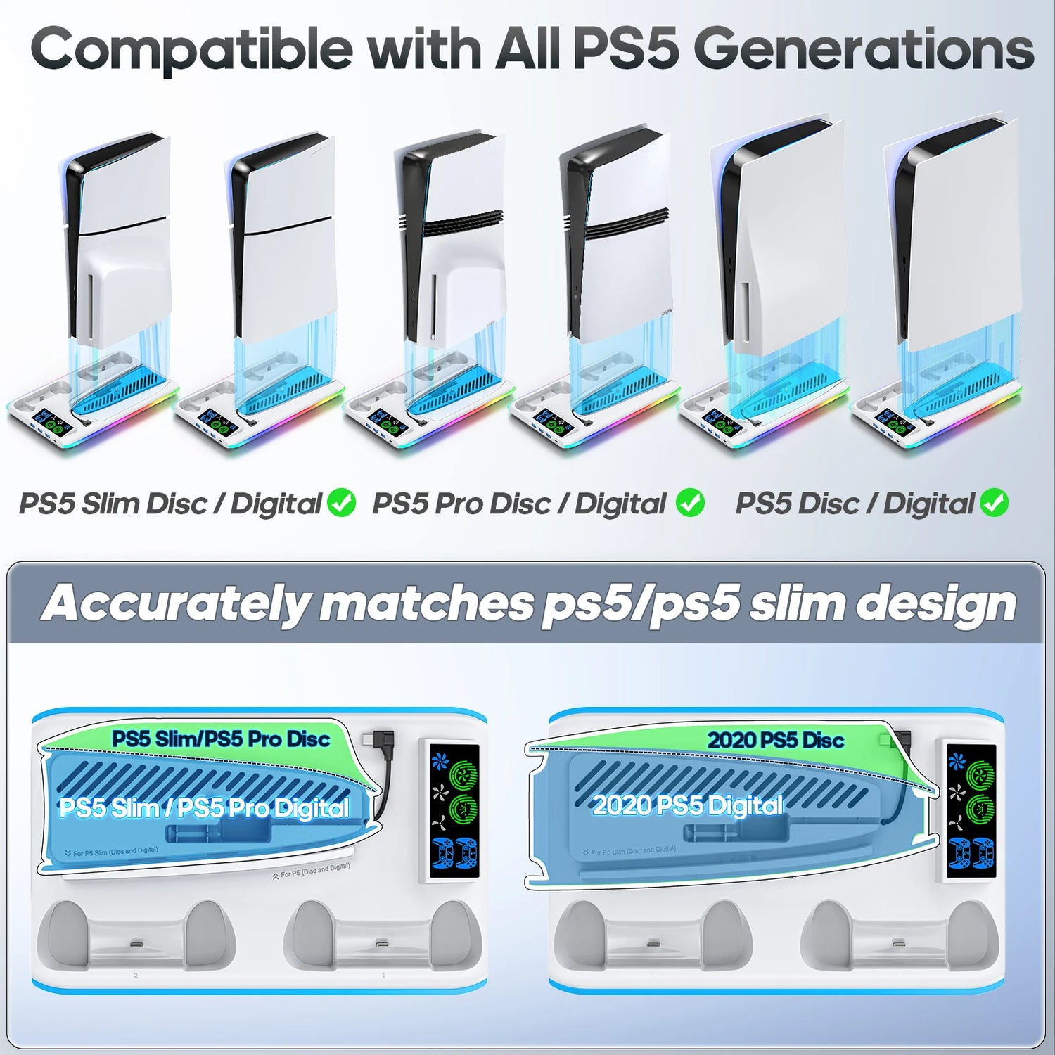 AeroFlow PS5 Stand &amp; Cooler