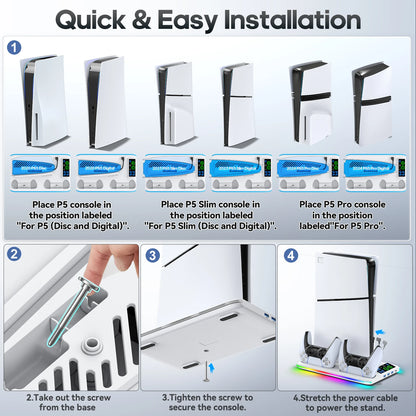 AeroFlow PS5 Stand &amp; Cooler