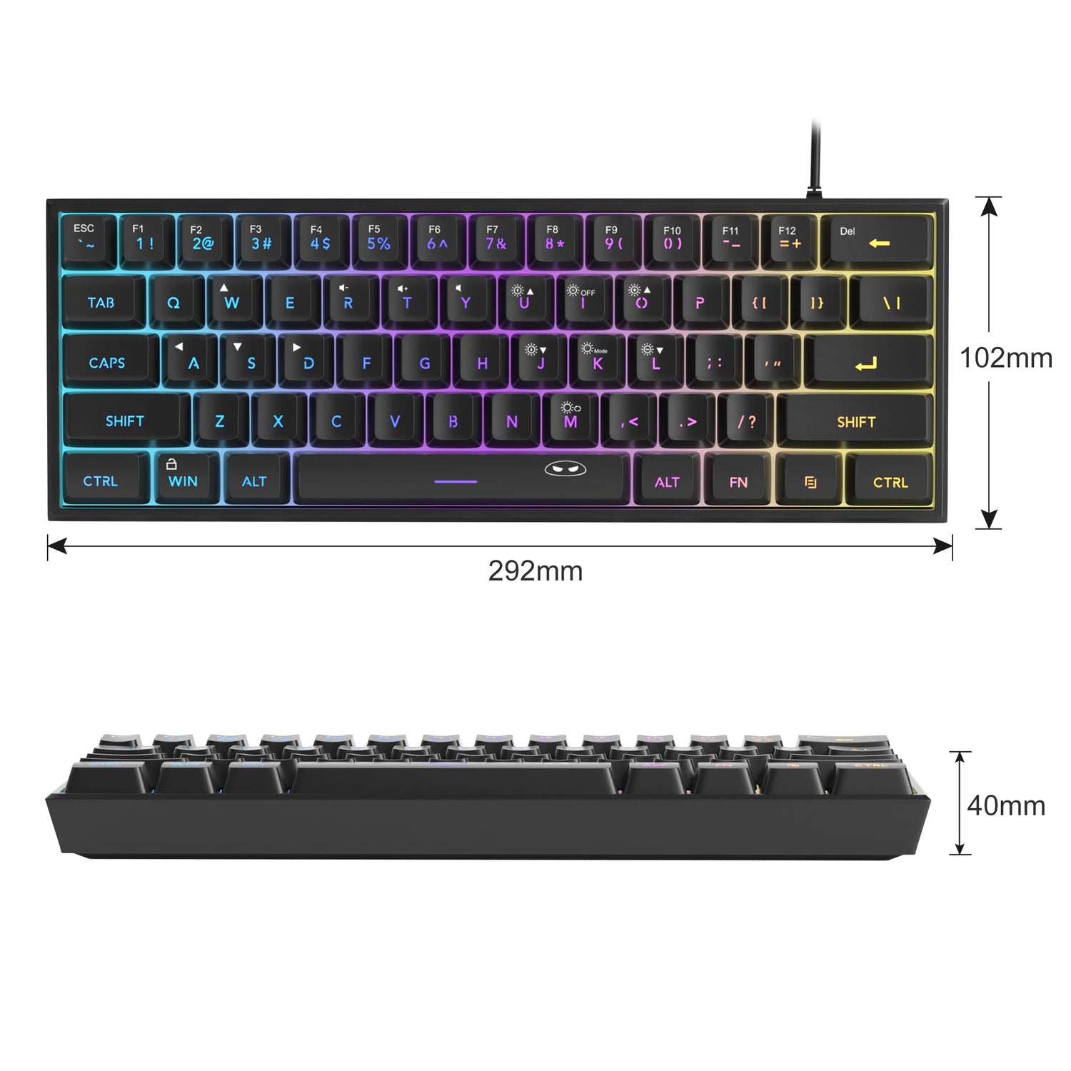 VitaCore 61 Key Compact Keyboard
