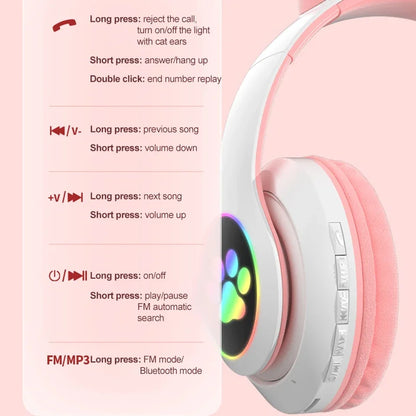 KittyGlow Bluetooth Headphones