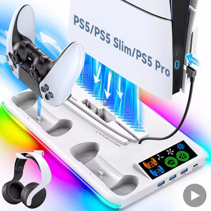 AeroFlow PS5 Stand &amp; Cooler